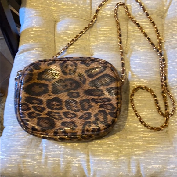 Leopard Suede Snakeskin Purse - Picture 2 of 7